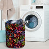 Hippie Peace Sign Laundry Basket-grizzshop