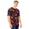 Hippie Peace Sign Men T Shirt-grizzshop