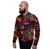 Hippie Peace Sign Men's Bomber Jacket-grizzshop