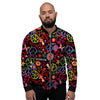 Hippie Peace Sign Men's Bomber Jacket-grizzshop