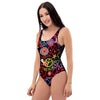 Hippie Peace Sign One Piece Swimsuite-grizzshop