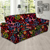 Hippie Peace Sign Sofa Cover-grizzshop