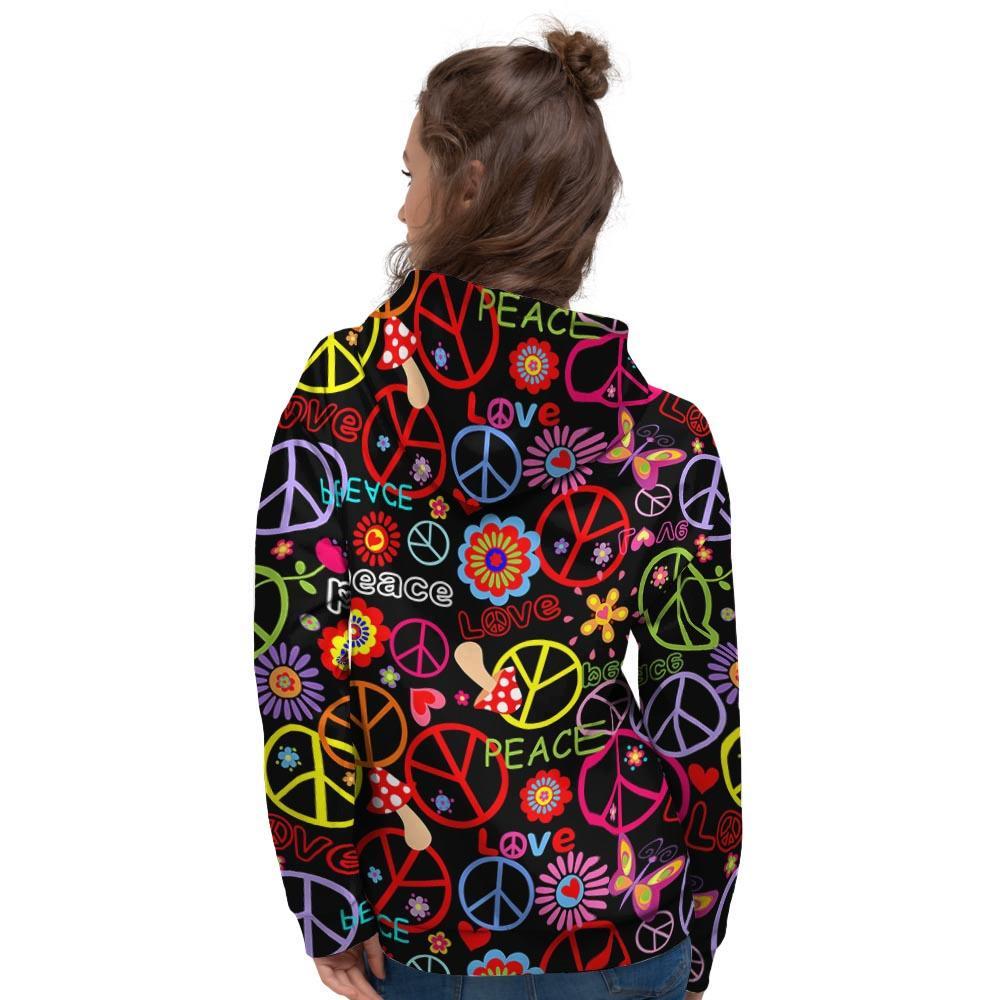 Hippie Peace Sign Women's Hoodie-grizzshop