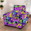 Hippie Psychedelic Mushroom Armchair Cover-grizzshop