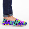 Hippie Psychedelic Mushroom Canvas Shoes-grizzshop