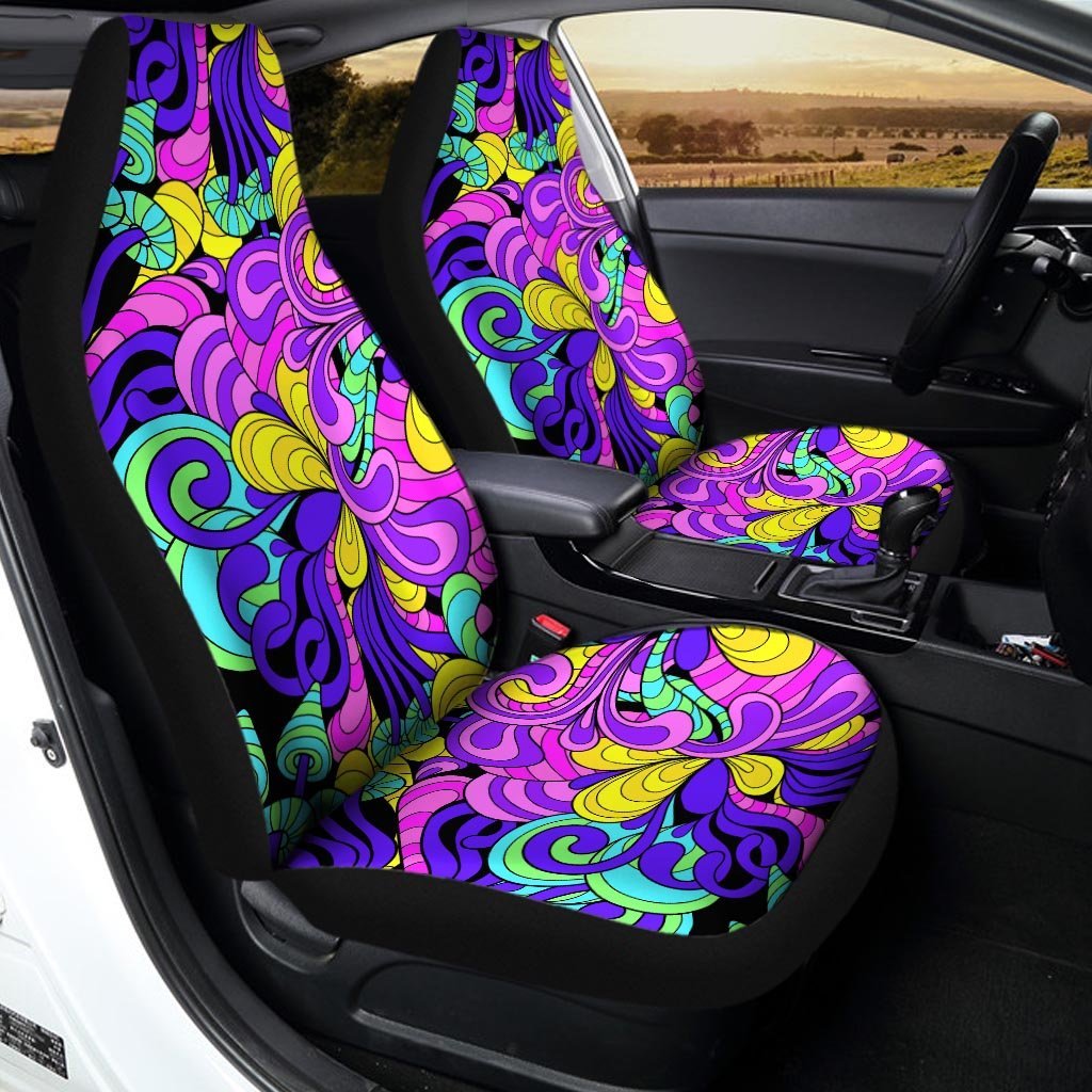 Hippie Psychedelic Mushroom Car Seat Covers-grizzshop