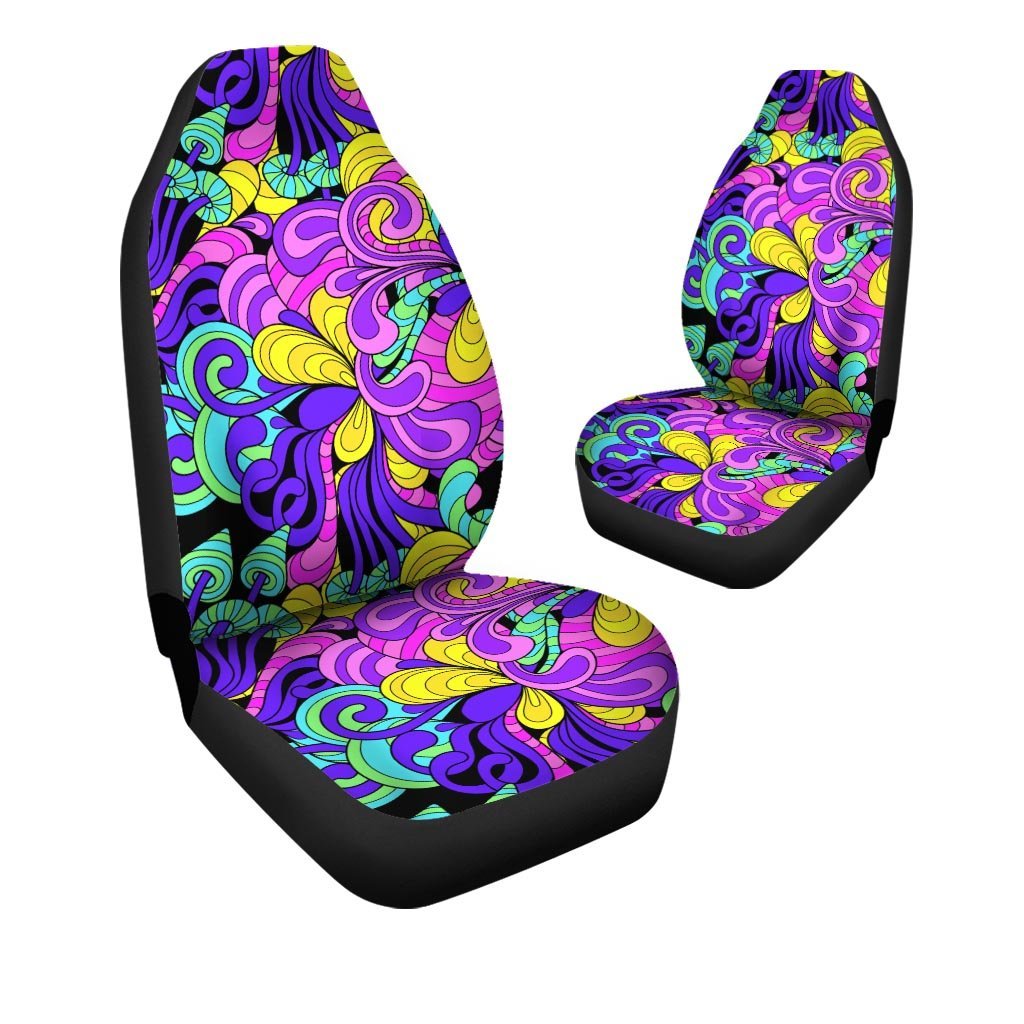 Hippie Psychedelic Mushroom Car Seat Covers-grizzshop