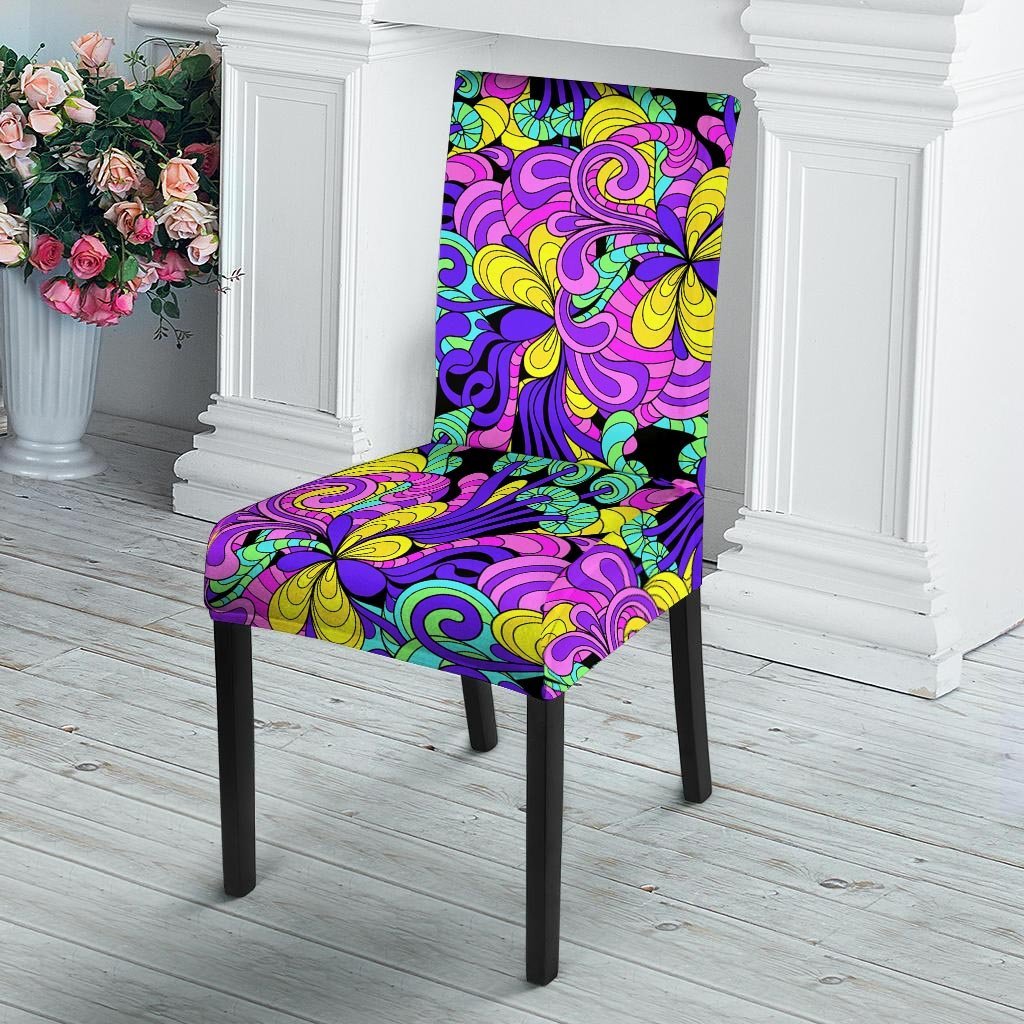 Hippie Psychedelic Mushroom Chair Cover-grizzshop