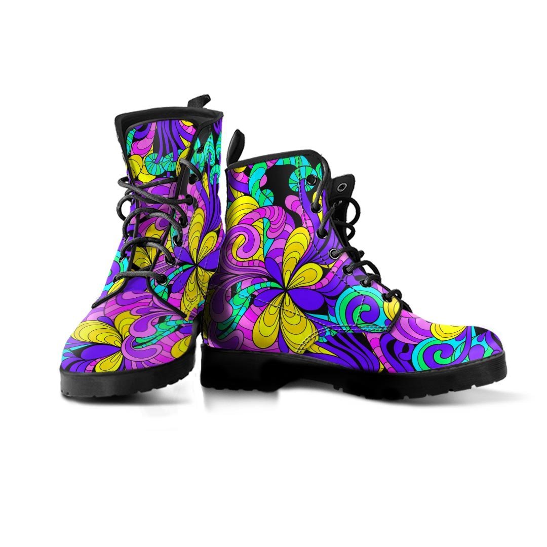 Hippie Psychedelic Mushroom Men's Boots-grizzshop