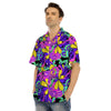 Hippie Psychedelic Mushroom Men’s Hawaiian Shirt-grizzshop