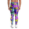 Hippie Psychedelic Mushroom Men's Leggings-grizzshop