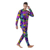 Hippie Psychedelic Mushroom Men's Pajamas-grizzshop