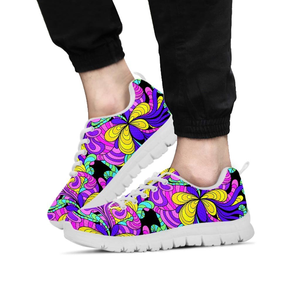 Hippie Psychedelic Mushroom Men's Sneakers-grizzshop