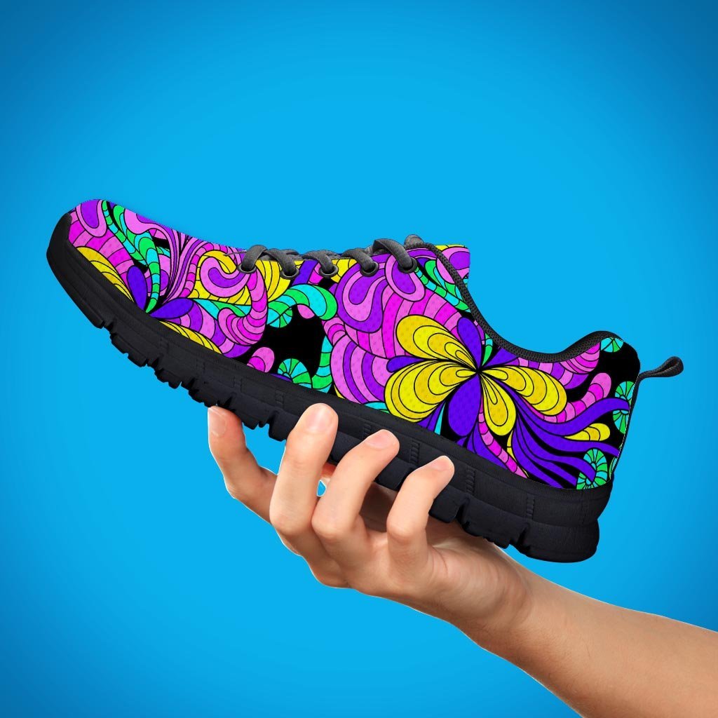 Hippie Psychedelic Mushroom Men's Sneakers-grizzshop