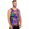 Hippie Psychedelic Mushroom Men's Tank Tops-grizzshop