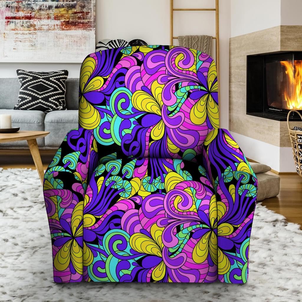 Hippie Psychedelic Mushroom Recliner Cover-grizzshop