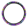 Hippie Psychedelic Mushroom Steering Wheel Cover-grizzshop