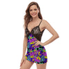 Hippie Psychedelic Mushroom Women's Sexy Night Dress-grizzshop