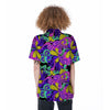 Hippie Psychedelic Mushroom Women's Short Sleeve Shirts-grizzshop