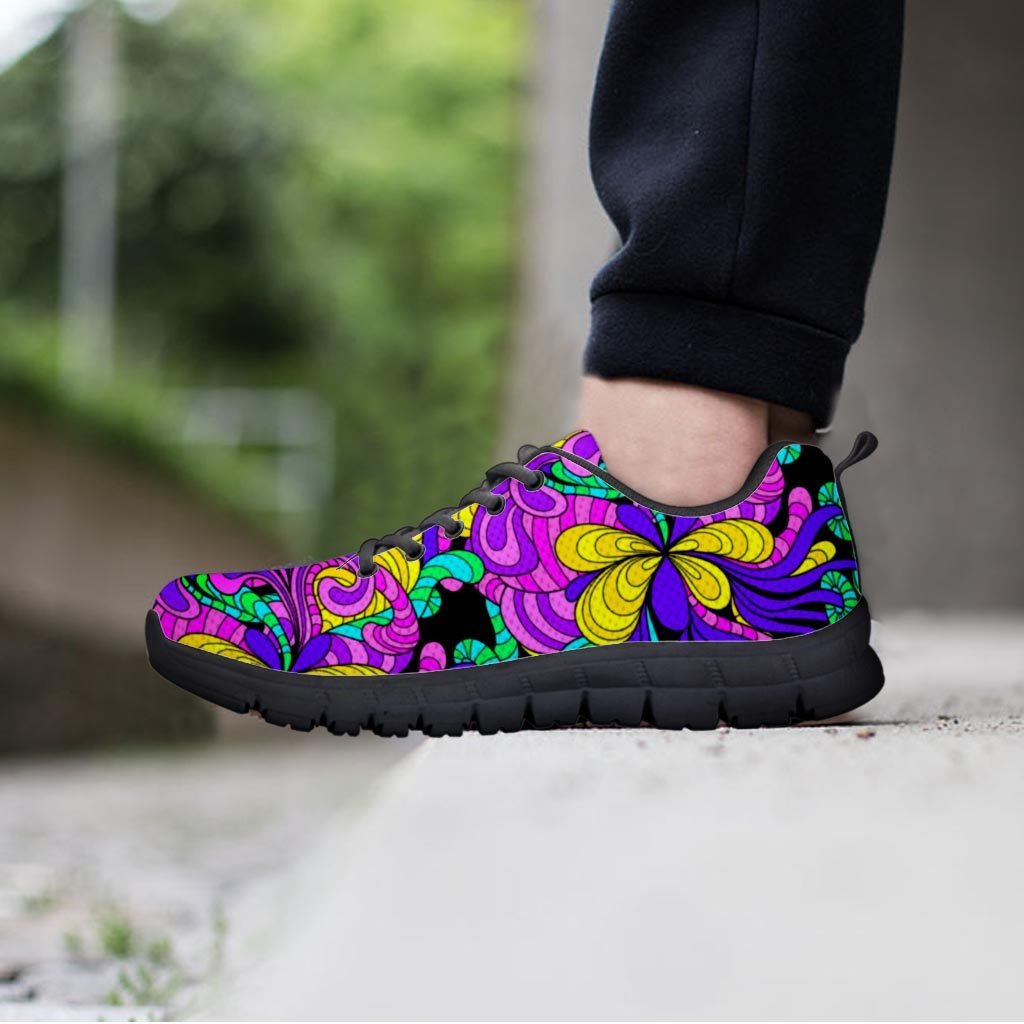 Hippie Psychedelic Mushroom Women's Sneakers-grizzshop