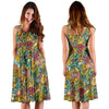 Hippie Psychedelic Van Peace Sign Pattern Print Dress-grizzshop