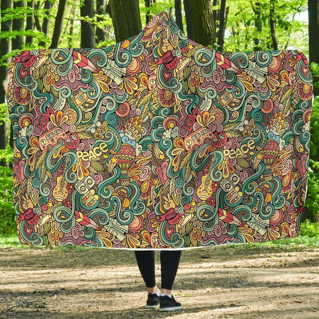 Psychedelic best sale hooded blanket