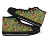 Hippie Psychedelic Van Peace Sign Pattern Print Men Women's High Top Shoes-grizzshop