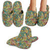 Hippie Psychedelic Van Peace Sign Pattern Print Premium Home Slippers-grizzshop