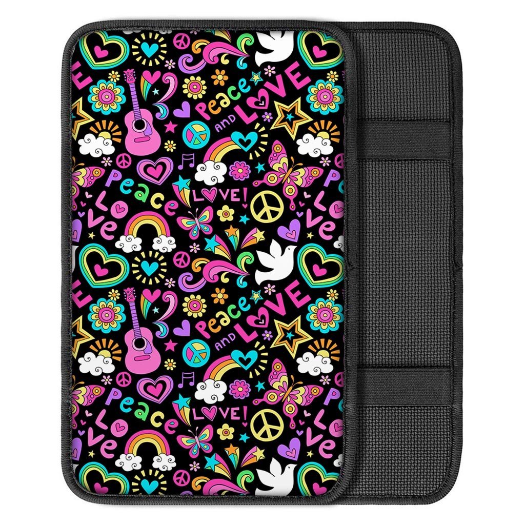 Hippie Retro Car Console Cover-grizzshop