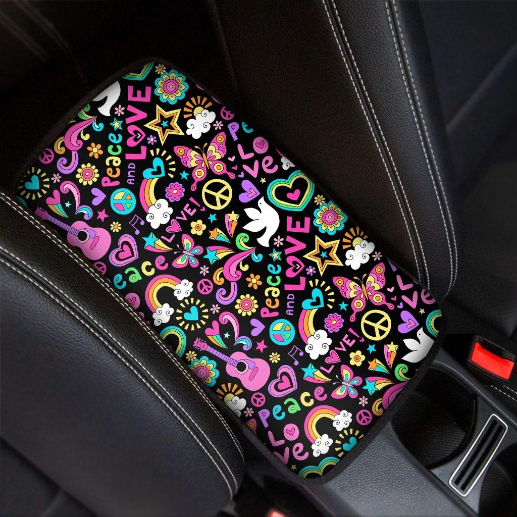 Hippie Retro Car Console Cover-grizzshop