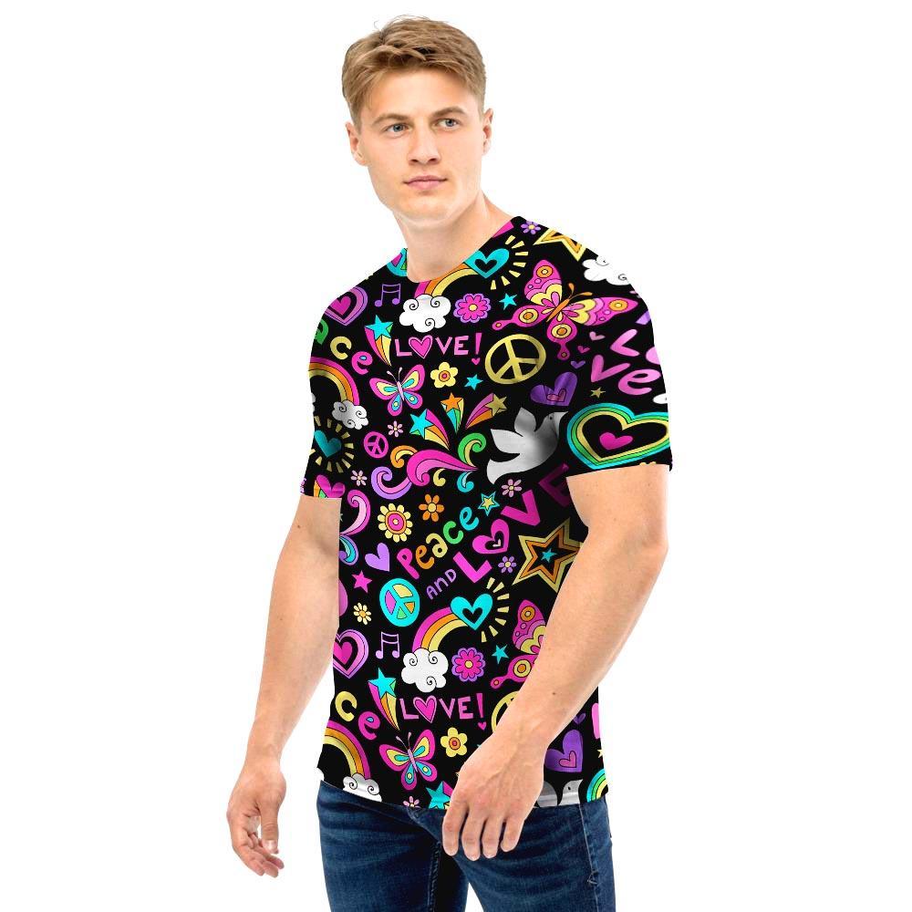 Hippie Retro Men T Shirt-grizzshop