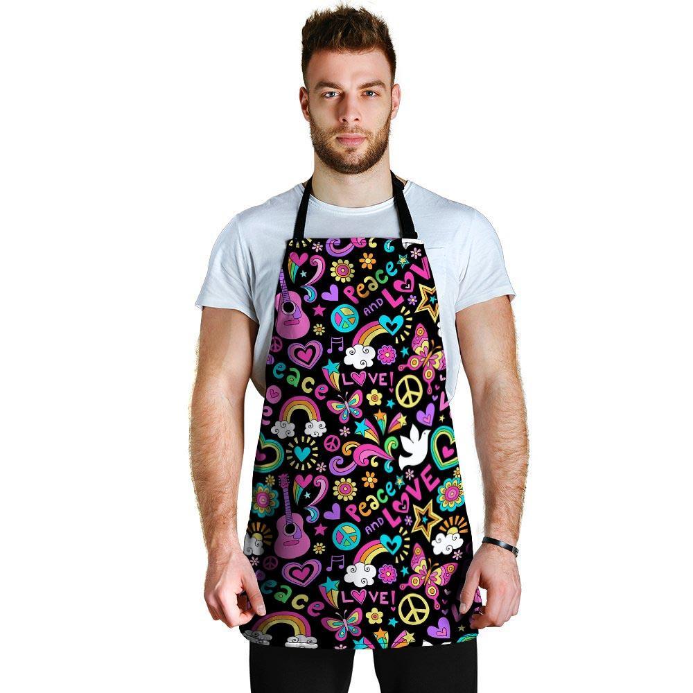 Hippie Retro Men's Apron-grizzshop