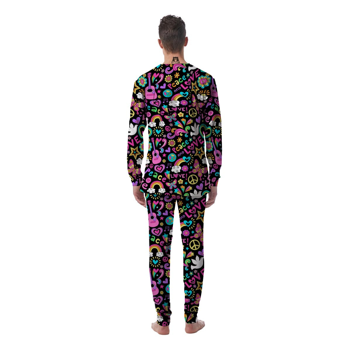 Hippie Retro Men's Pajamas-grizzshop