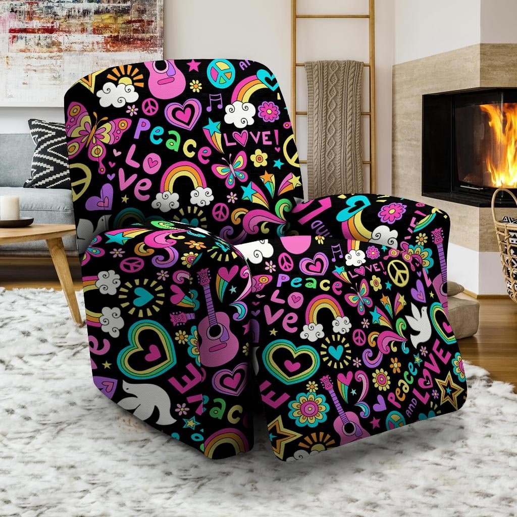 Hippie Retro Recliner Cover-grizzshop