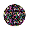 Hippie Retro Round Rug-grizzshop