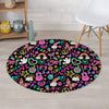 Hippie Retro Round Rug-grizzshop