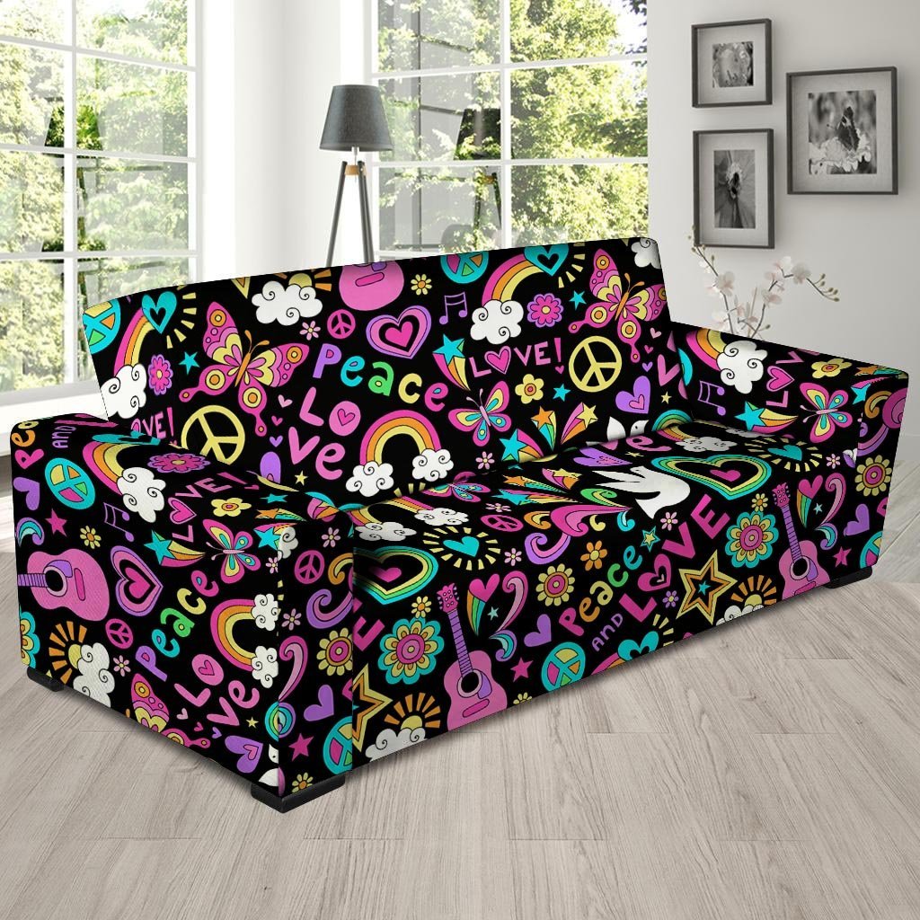 Hippie Retro Sofa Cover-grizzshop