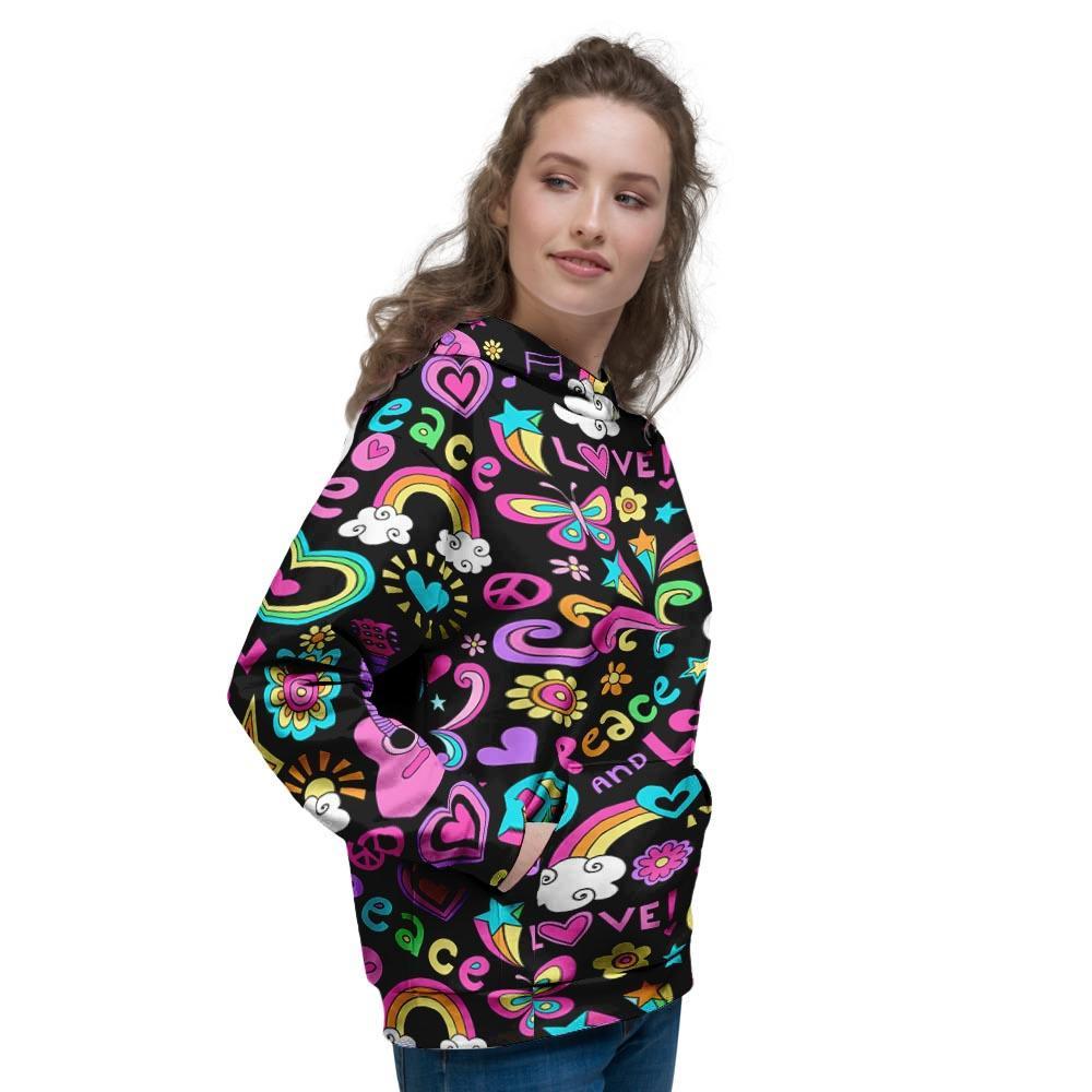 Hippie Retro Women's Hoodie-grizzshop