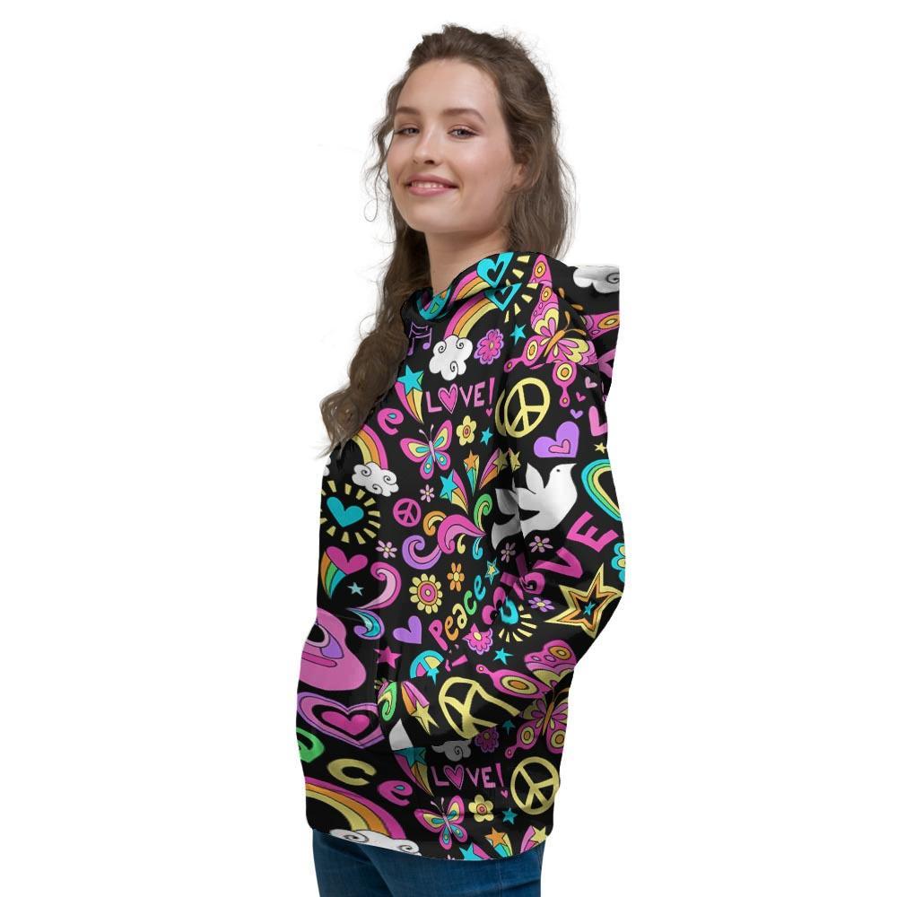 Hippie Retro Women's Hoodie-grizzshop