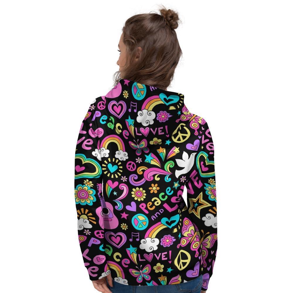 Hippie Retro Women's Hoodie-grizzshop