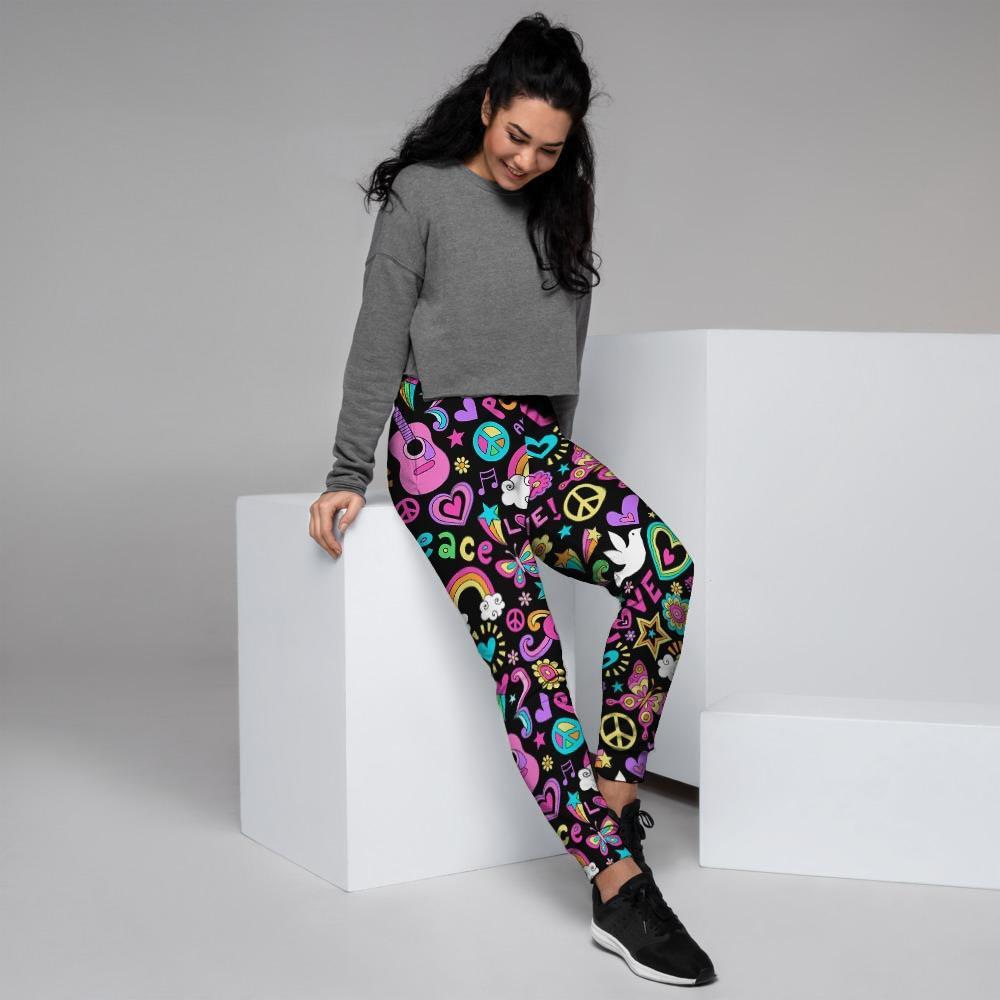 Hippie Retro Women's Joggers-grizzshop