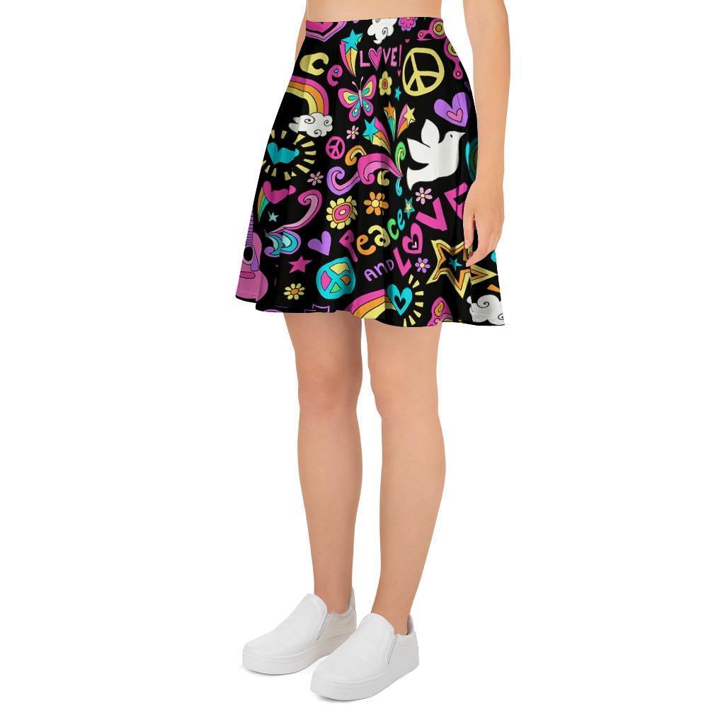 Hippie Retro Women's Skirt-grizzshop