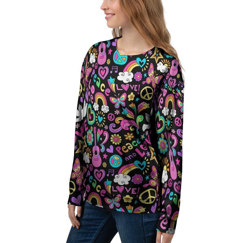 Hippie Retro Women's Sweatshirt-grizzshop