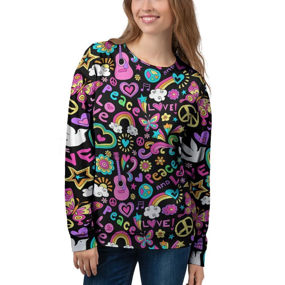 Hippie Retro Women's Sweatshirt-grizzshop