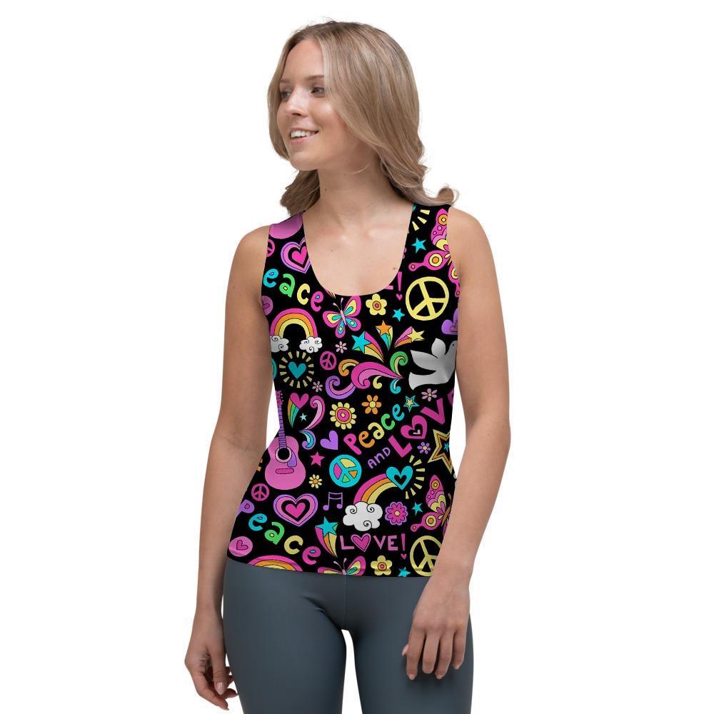 Hippie Retro Women's Tank Top-grizzshop
