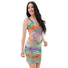 Hippie Tie Dye Bodycon Dress-grizzshop