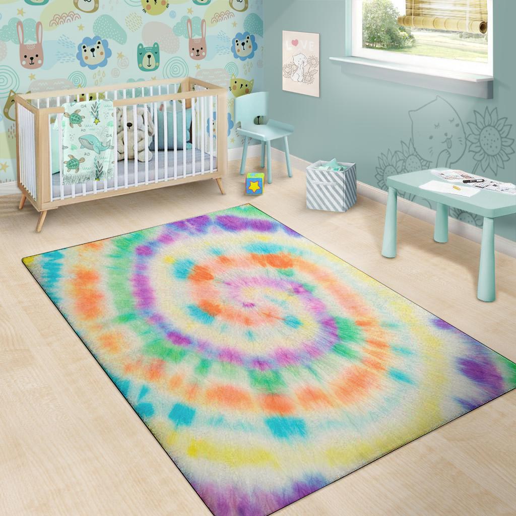 Hippie Tie Dye Floor Mat-grizzshop