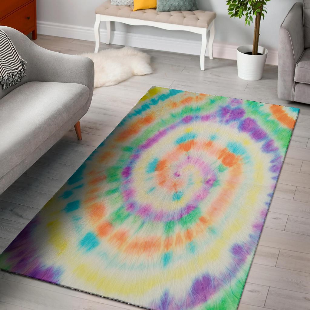 Hippie Tie Dye Floor Mat-grizzshop