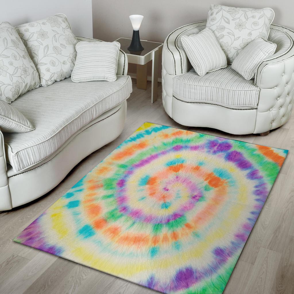 Hippie Tie Dye Floor Mat-grizzshop