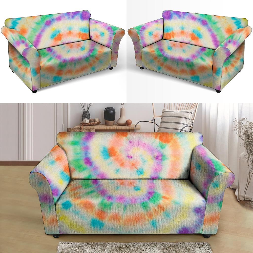 Hippie Tie Dye Loveseat Cover-grizzshop